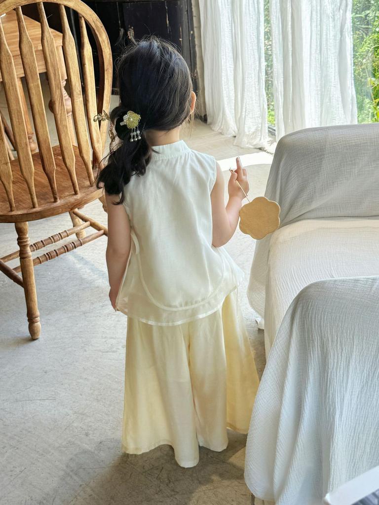 Hanfu-Set für Mädchen: Neues chinesisches zweiteiliges Set - Große & kleine Größen für den Sommer