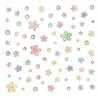 4 Sheets Rainbow Flower Window Clings Small Iridescent Prism Flower Window Sticker Anti-Collision Static PVC Decals for Bird Windows Strike Prevention