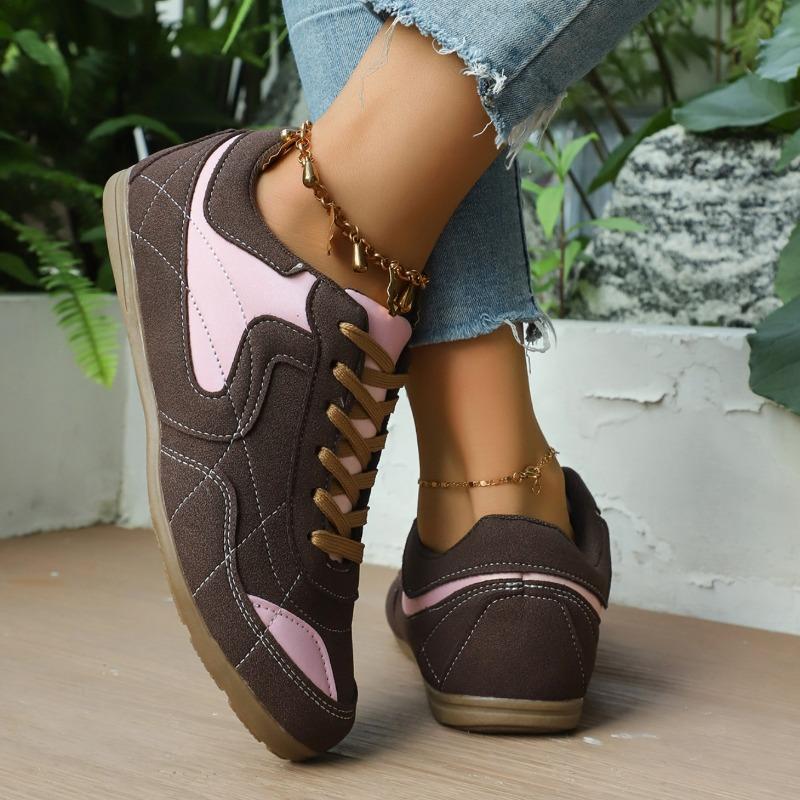 Fashion 2025 New Woman Sneakers Cross-tied Comfort Casual Flats Shoes Woman Tennis Lace-Up Hike Sneakers High Quality Sport Shoes Female