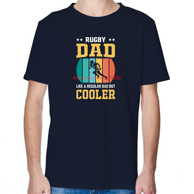 Rugby Dad Like A Regular Dad But Cooler Vintage Shirts Graphic Tee Tops TShirt New Arrival Goods Cotton Mens TShirts