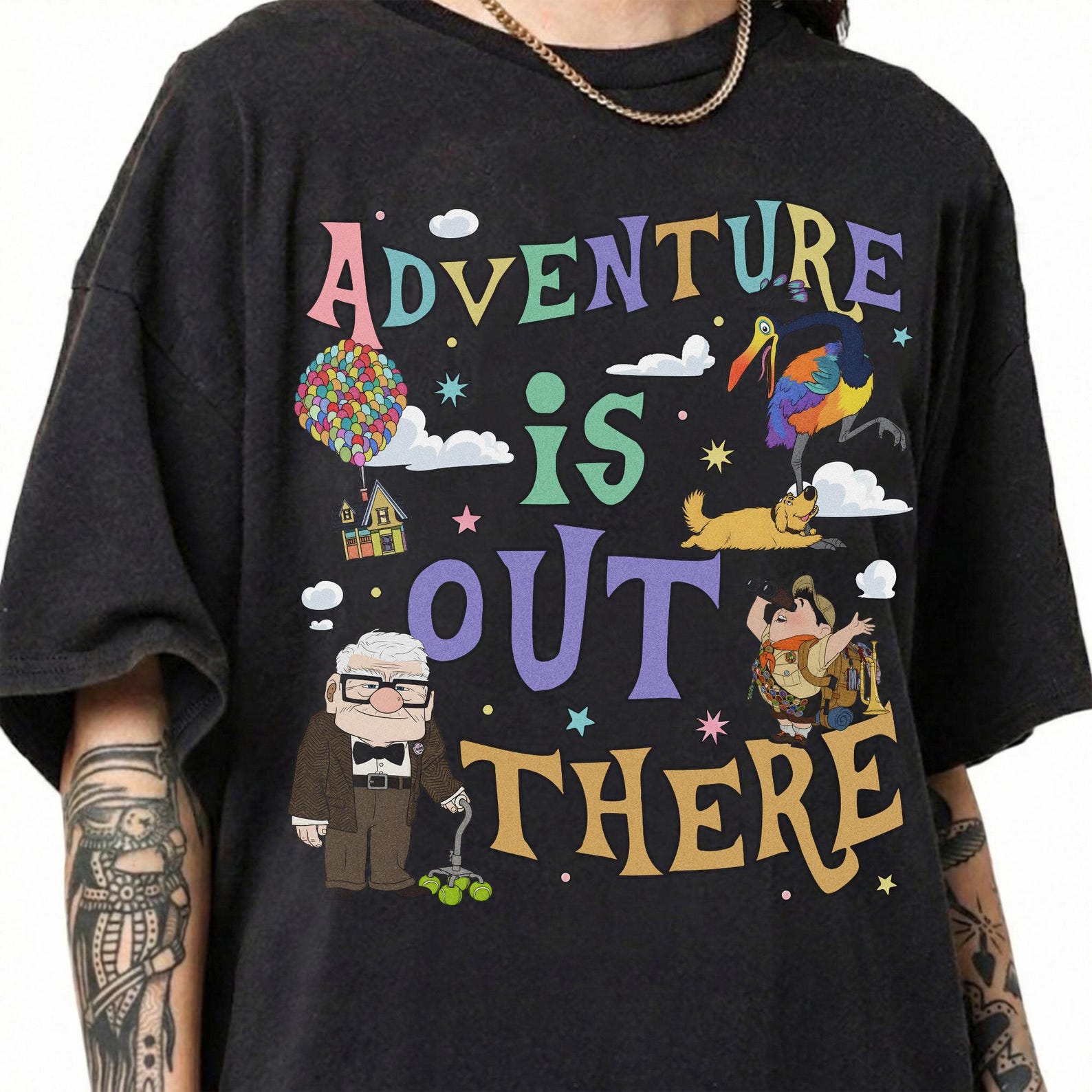 Adventure Is Out There Shirt, Disney Pixar Up Movie, Balloon House Paradise Falls S