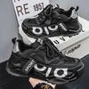 Summer Black Men's Sneakers Big Size 47 Outdoor Casual Sports Shoes Men Mesh Breathable Platform Sneakers Men Chunky Trainers
