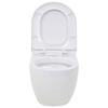 VidaXL Wall-hung Toilet with Concealed Cistern Ceramic White