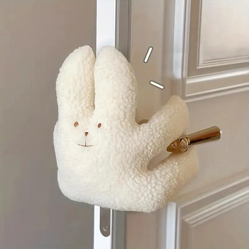 Little Rabbit and Bear Lambskin Soothing Toys Children's Anti-pinch Door Stop Baby Door Decoration Door Hanging