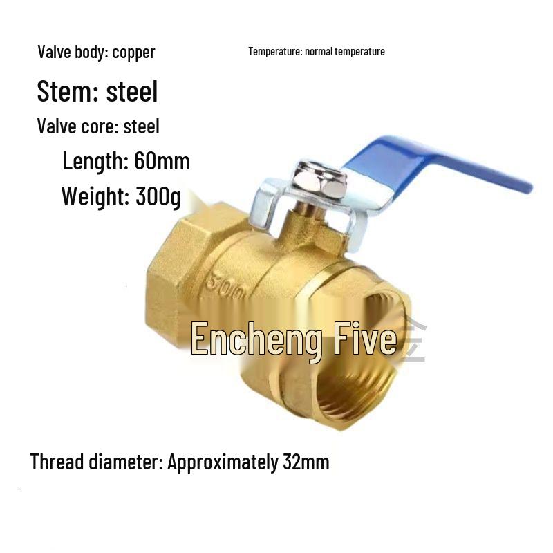 Mosiężny zawór kulowy odporny na wysokie temperatury - 4 punkty DN15, 6 punktów DN20, 1 cal DN25, do wody wodociągowej