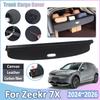 Car Trunk Cargo Cover For Zeekr 7X 2024~2026 2025 Luggage Storages Adjustable Partition Protective Privacy Curtain Accessories