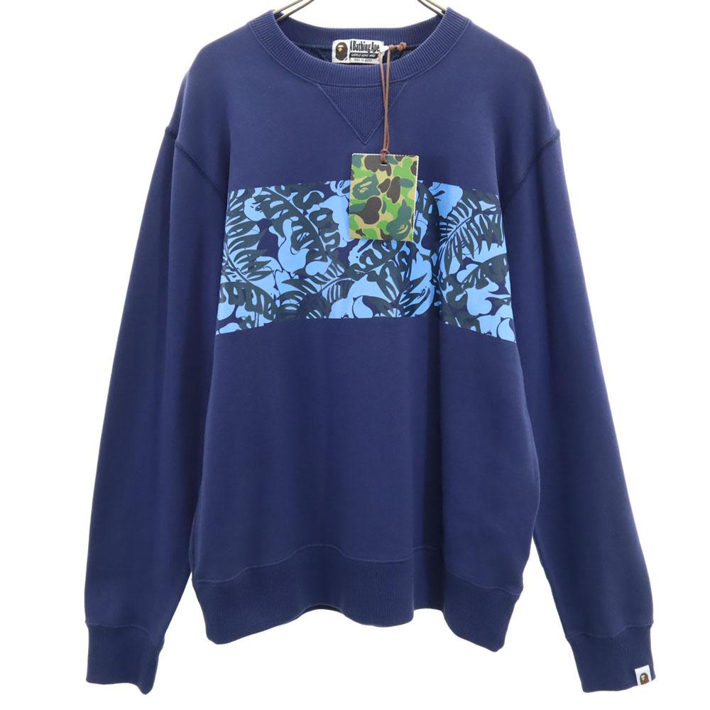 

неиспользованный A BATHING APE Свитшот с длинным рукавом L синий Мужской Б/У
