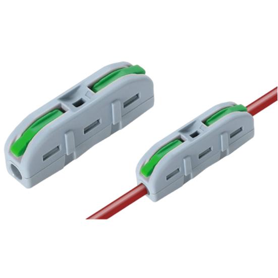 50 Pcs Lever Wire Connectors 1 In 1 Out Electrical Wire Butt Splice Inline Terminals Mini Quick Connector
