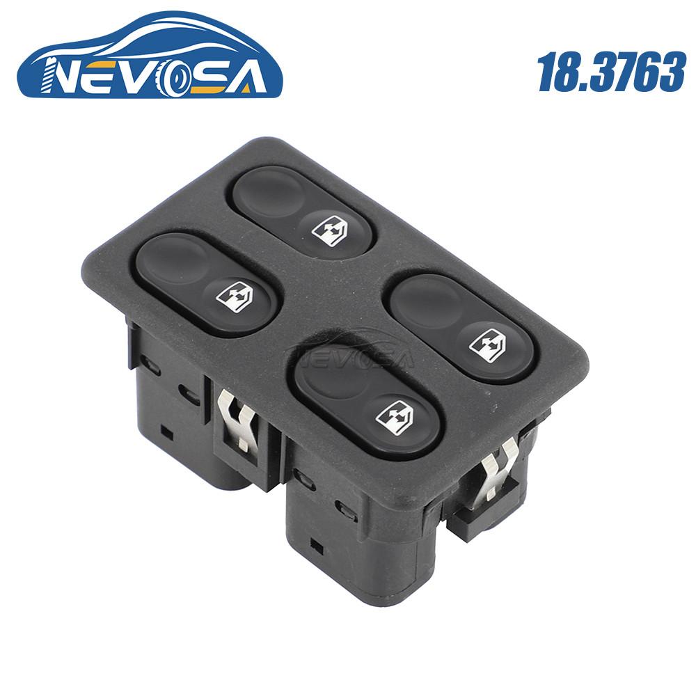 NEVOSA 18.3763 For LADA UAZ VAZ-2115 GAZ-3111 Car Auto Electric Master Window Switch Button 183763 2110-370972-00 2110-3709720