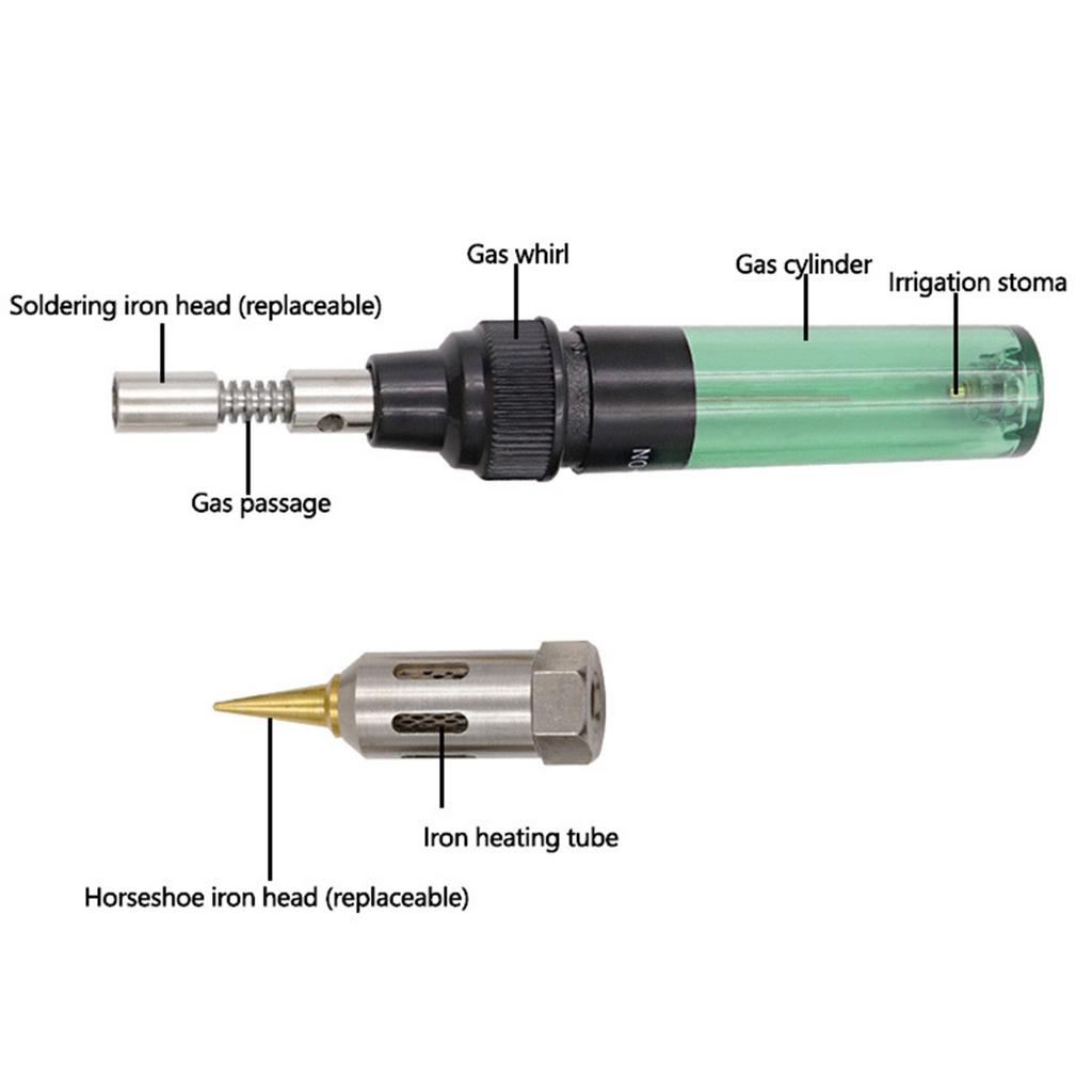 1300 Celsius 4 In 1 Portable Soldering Iron Kit Welding Pen Burner Blow Torch Gas Soldering Iron Cordless Tip Welding Tool