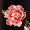 Zen Ceramic Censer Handicrafts Home Ornaments Peonies Incense Burner Flower Incense Stick Holder Home Office Table Decoration