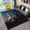 Tappeto da Area Tappeto da Corsa per Moto 3D Grande, Tappeto per Casa Soggiorno Camera da Letto Divano Zerbino Decorazione, Tappetino Antiscivolo per Giochi per Bambini