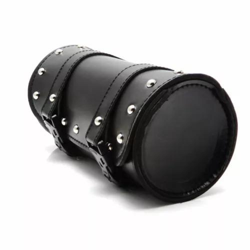 Universal Motorcycle Bike Tool Bag Luggage Handle Bar Round Barrel Storage Pouch