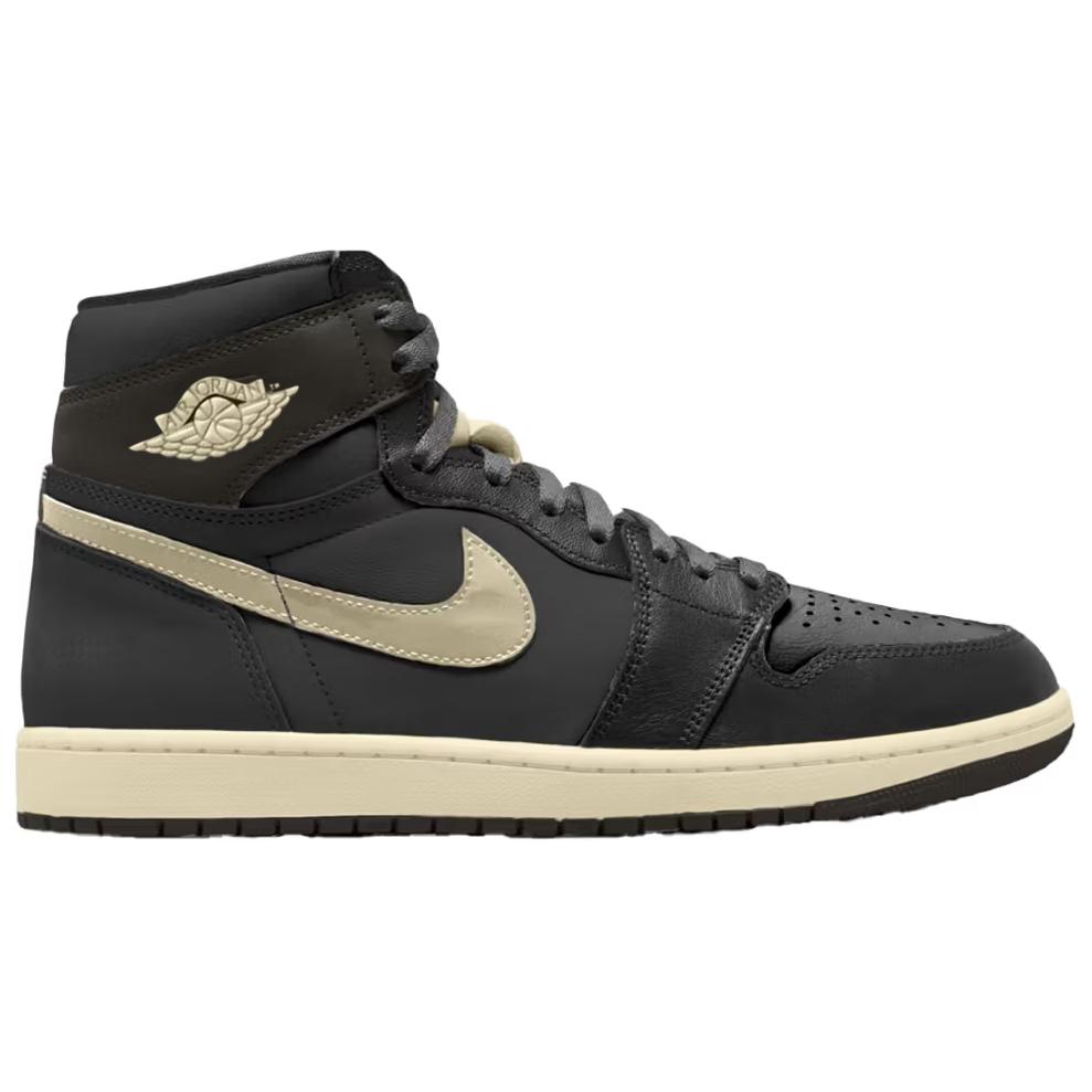 Jordan Air Jordan 1 Slip Resistant Abrasion Resistant High Top Vintage Basketball Shoes Men's Black Asian Version Jordan DZ5485-002