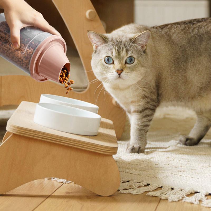 Katzenfutter-Aufbewahrungsbehälter 1500ml Luftdichter Tierfutter-Aufbewahrungsbehälter Mit Skala Einfüllöffnung Leicht zu Gießen Haushaltsküche Lebensmittel