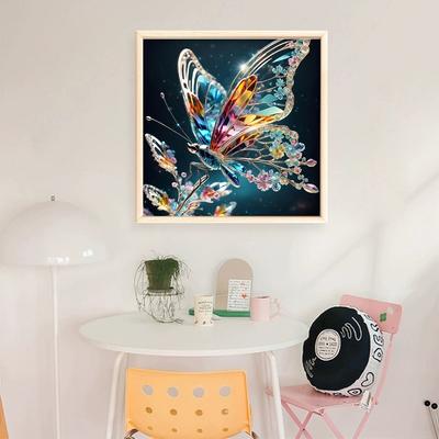 Animal Full 11CT DIY Stamped Cross Stitch Kits 40x40cm Cross Stitch Art and Crafts Kits for Beginners Adults Home Decor