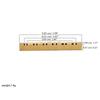 12 String Guitar Nut Saddle Brass Premium Pre-Slotted Top Nut Vintage Style Electric Guitar Accessories Flat Bottom
