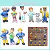 Charmante 12 Stück Cartoon Feuerwehrmann Sam Mini-Modelle für begeisterte Sammler und Dekorateure