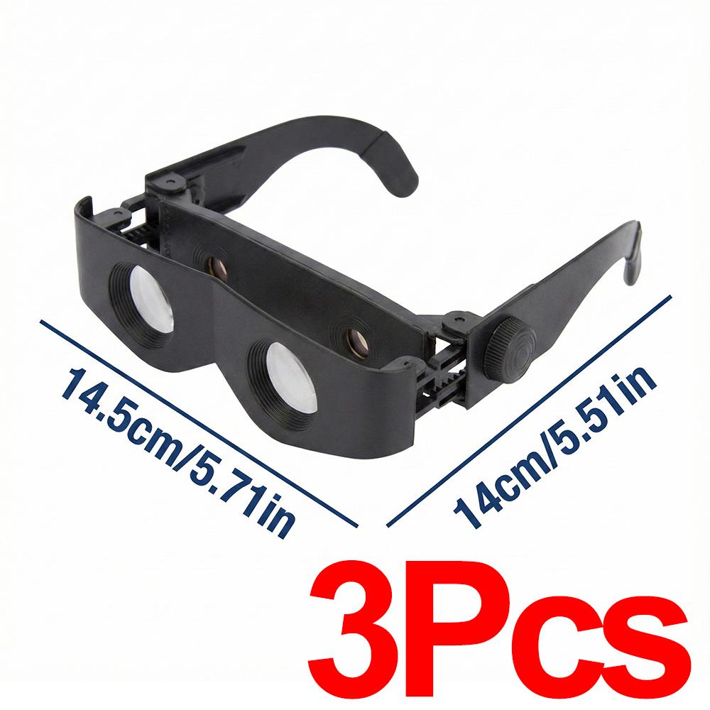 Wearable Fishing Telescope Adjustable Binoculars Hands Free Magnifier Glasses for Theater TV Sight Myopia Adjustable