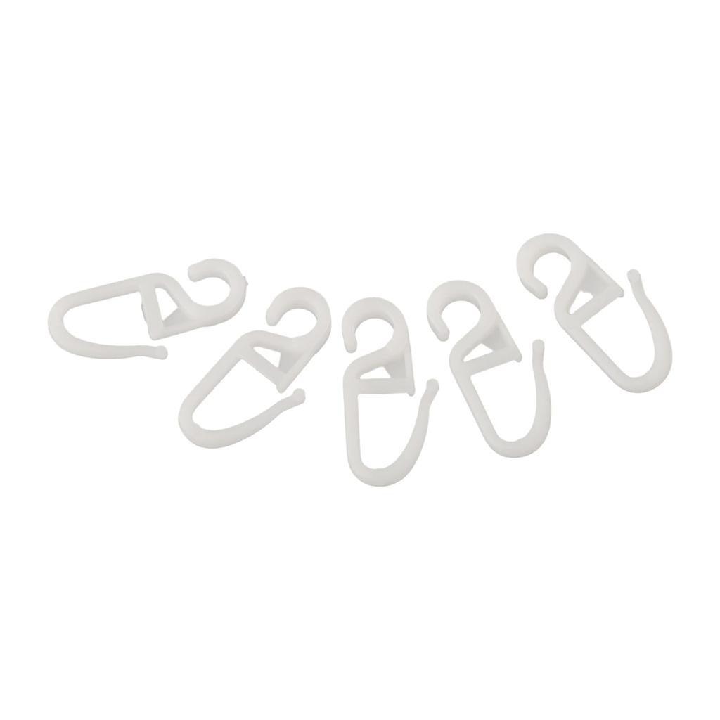 50pcs Curtain Folding Hook Plastic 34mm Curtain Accessories Curtain Hooks Plastic Hooks For Home Curtains Sliding Rail Hook