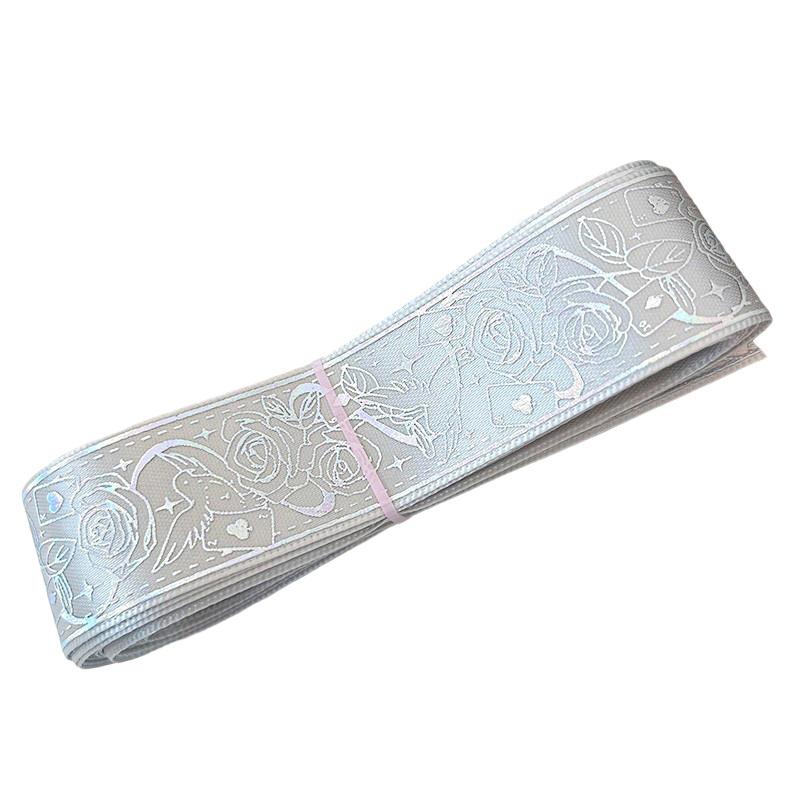 2.5cm*4.5m/Roll Packaging Ribbons Decorative Wrapping Gift Box Multiple Colors DIY Cartoon Lolita Clothing 14 Colors