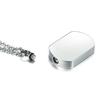 Titanium Steel Engraved Dog Tag Pendant: European-American Style Pet Cremation Urn & Perfume Bottle Necklace.