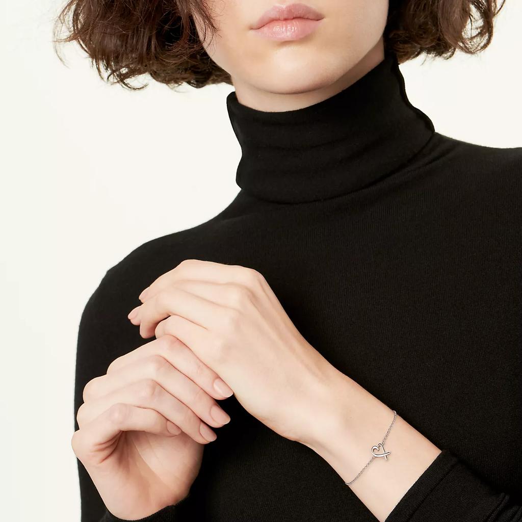 Tiffany & Co. Elsa Peretti® Srdce Módní Všestranný Náramek ze Sterlingového Stříbra Dámský náramek 60148084