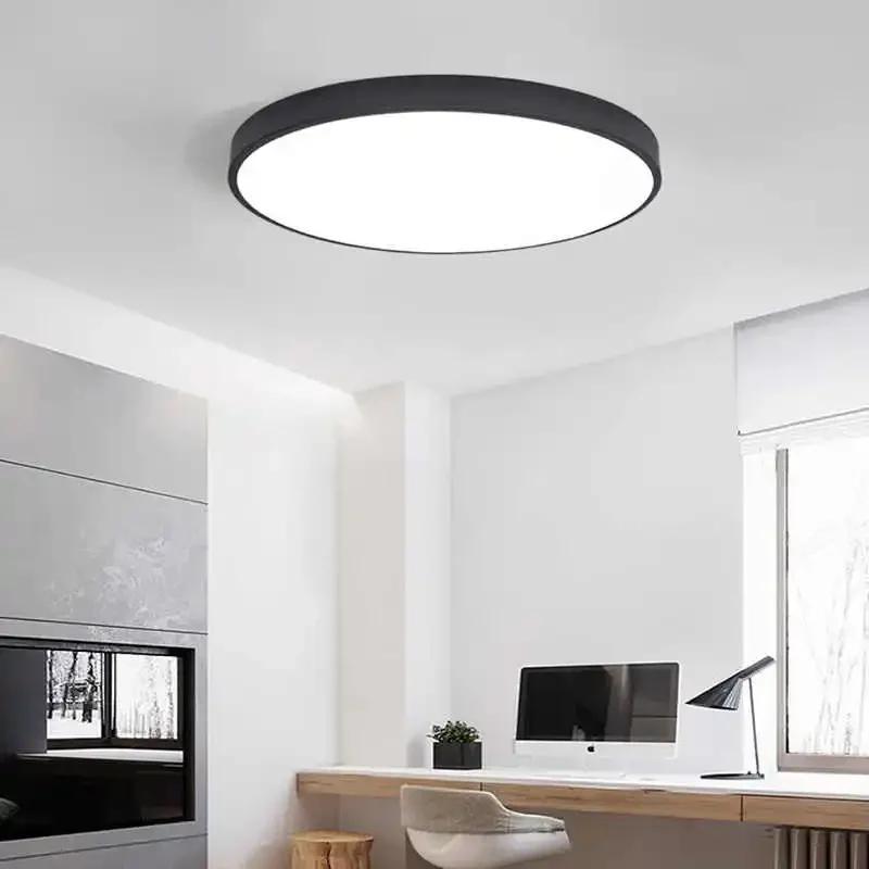 Modern LED Ceiling Light for Living Room Bedroom Room Study Balcony Corridor Lamp Round Square Indoor Decor Lighting Fixture