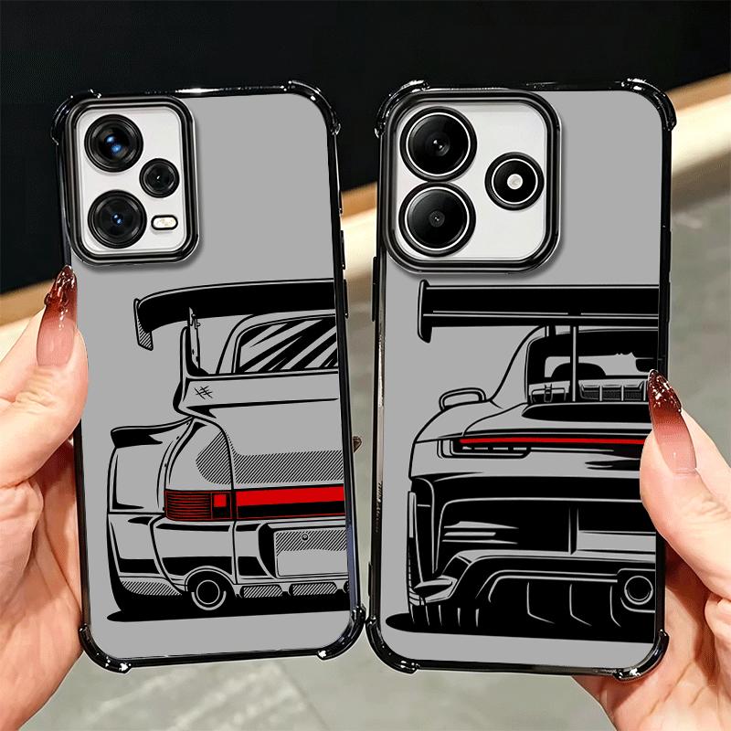 Super Sports Car Simple Desgin Soft Phone Case For Xiaomi Redmi Note 14 15 Pro Plus 13 12 11S 11T 5G 10 9S 9 Plating Anti-Fall F