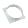 8 Inch ABS Mobile Air Conditioner Exhaust Pipe Joint Flange Interface White Flange Connector Non Toxic Material