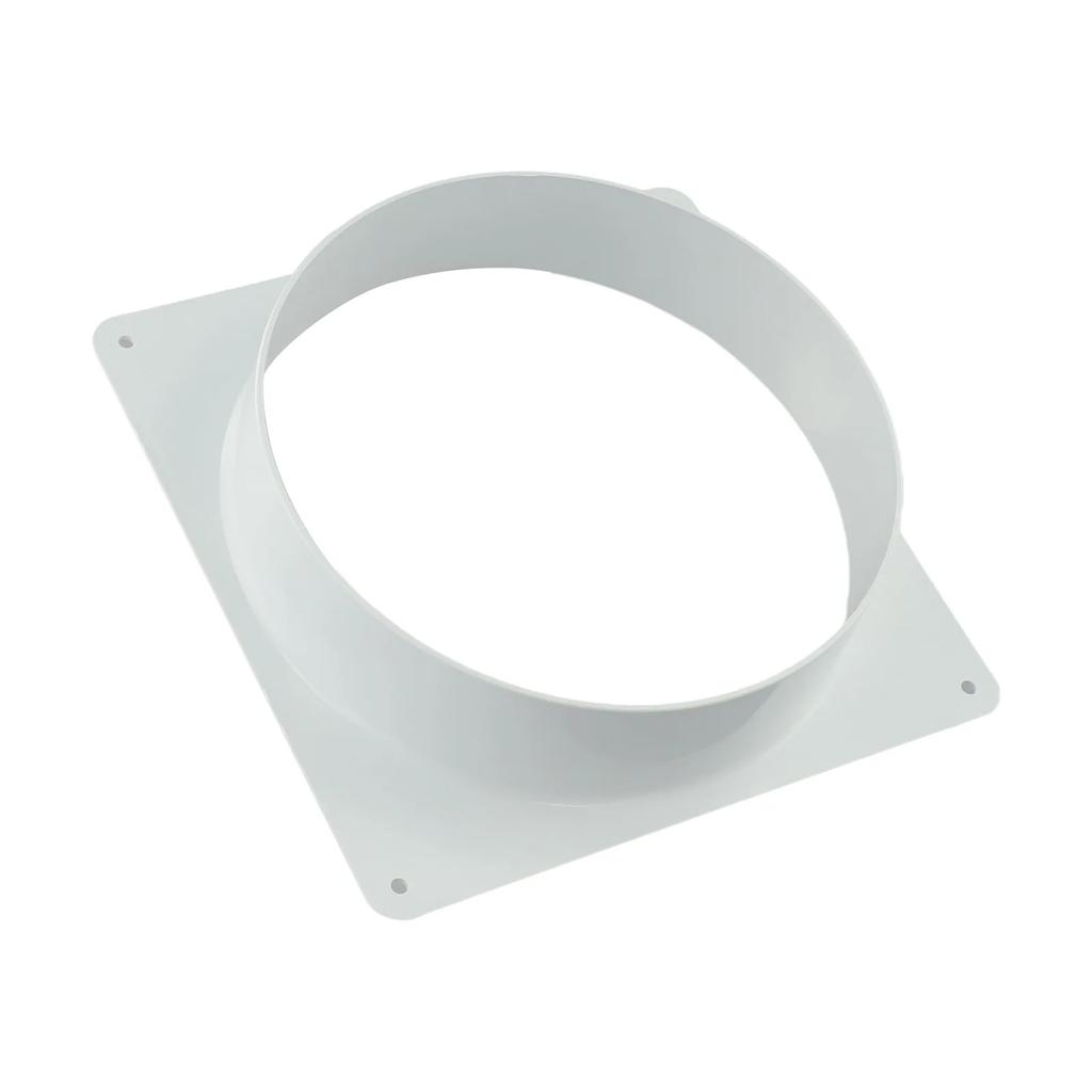 8 Inch ABS Mobile Air Conditioner Exhaust Pipe Joint Flange Interface White Flange Connector Non Toxic Material