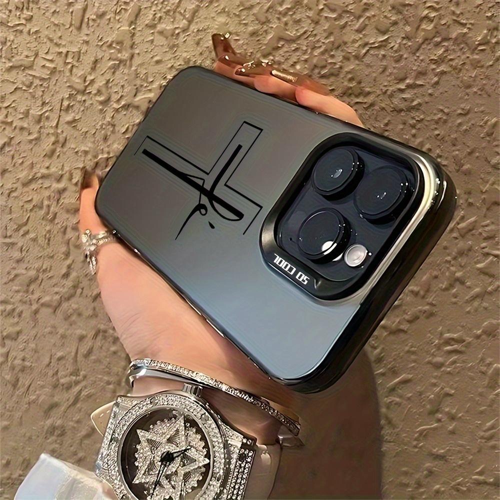 Laser gauge cross phone case suitable for iPhone 17 16 15 14 13 12 11 Pro/ Max /Plus anti-fall and shockproof back cover