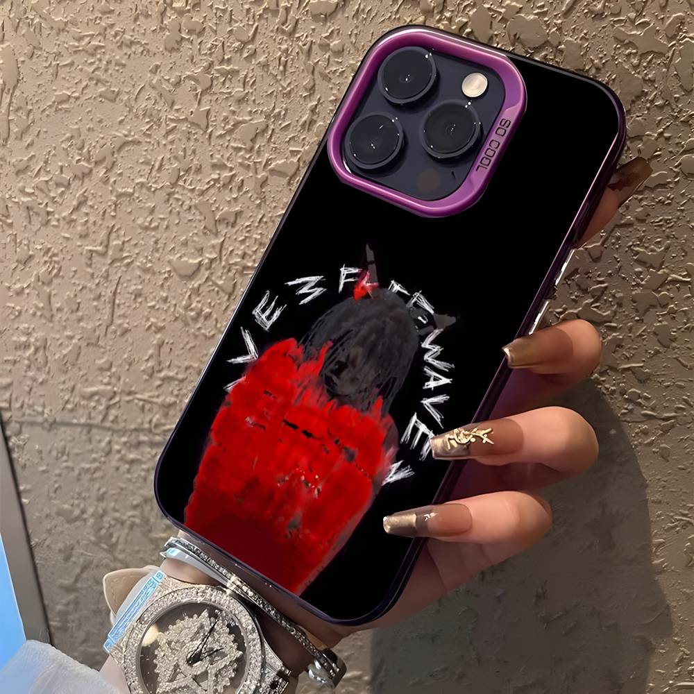 L-Lucki Rapper Gemini For iPhone 17,16,15,14,13,12,11,Mini,Pro,E,SE4,XS,MAX Purple Shockproof Candy Matte Cover iPhoneX