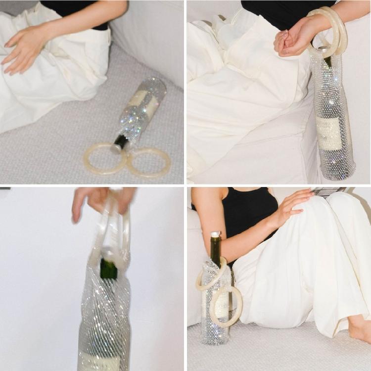 Handwoven Wine Holder Practical Wine Carrier Bag Water Bottle Insulation Bags