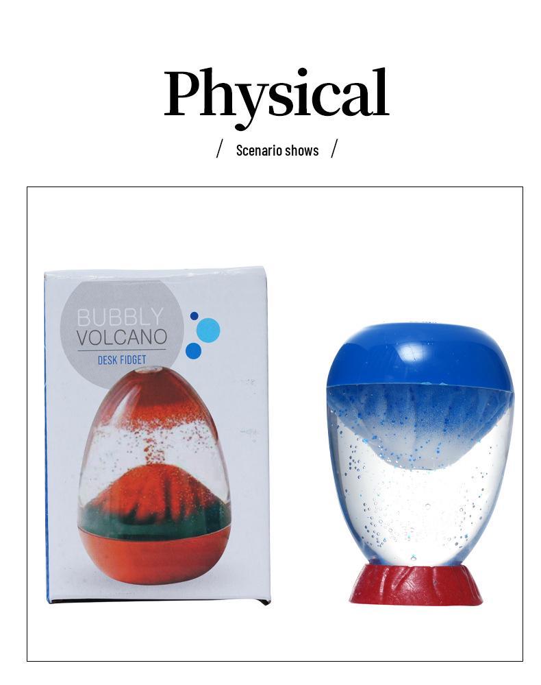 Kreative Vulkan-Eruption Öl-Leckage Sanduhr Verzierung – Heimdekoration & Weihnachtsgeschenk