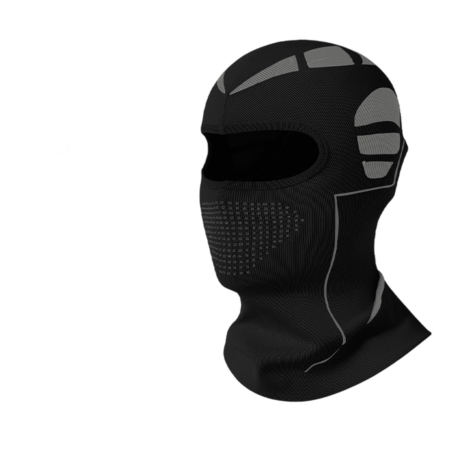

Balaclava Ski Mask Thermal Face Mask Neck Warmer Hood for Men Cold Weather Winter for Skiing Motorcycle Cycling one size чёрный