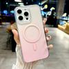 For iPhone 16 Pro Case Compatible with MagSafe Transparent Gradient Hard PC Phone Cover