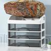 New cosmetic storage box desktop transparent drawer finishing box dressing table multi-functional partition storage rack