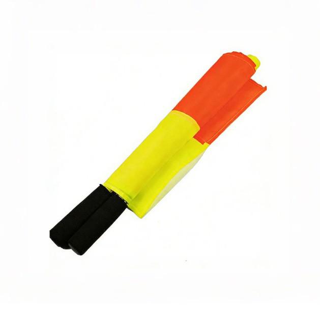 Waterproof Football Referee Assistant Touchline Flags – Red Starting Signal Linesman Equipment