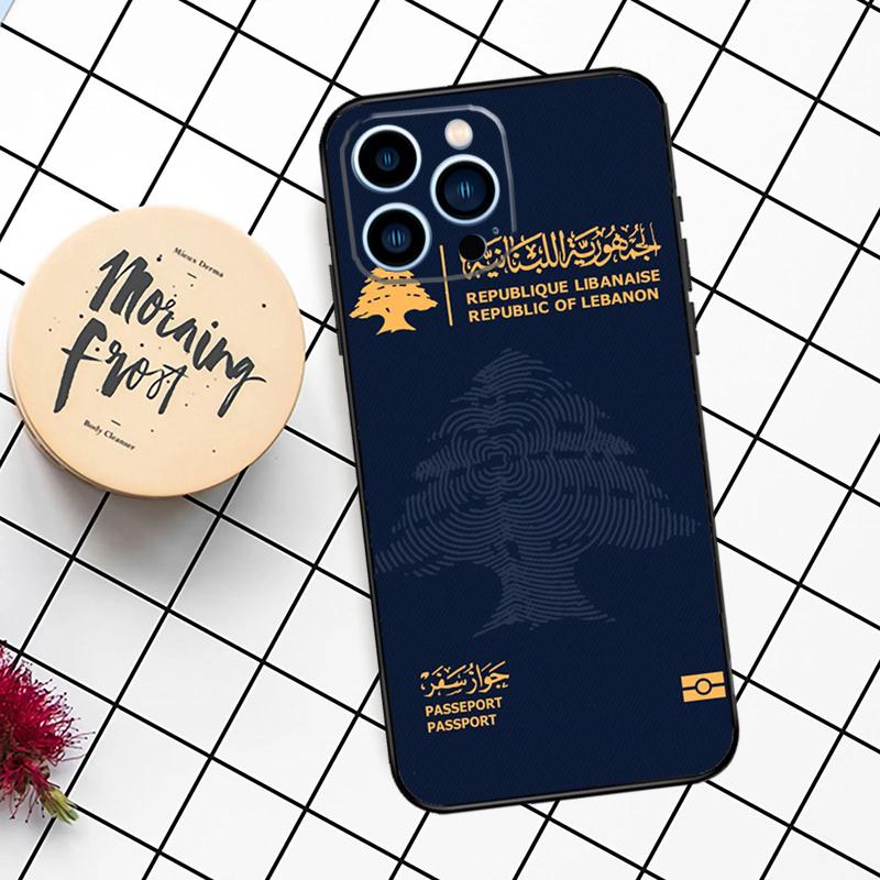 Lebanon Flag Map Case For iPhone 16 15 14 11 12 13 Pro Max Mini X XR XS Max 7 8 16 15 Plus Cover Funda