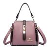 Fashionable Women's Handbag Retro Color Block Lock Small Bucket Crossbody Small Square Bag Casual Women's Shoulder Bag Commuting