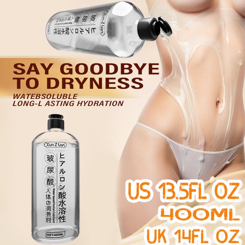 400 Ml Hyaluronic Acid Lubricant for Sex Water-soluble Lubricant Massage Sex Oil Sex Toys Oral Vaginal Gay Men Lesbian Use