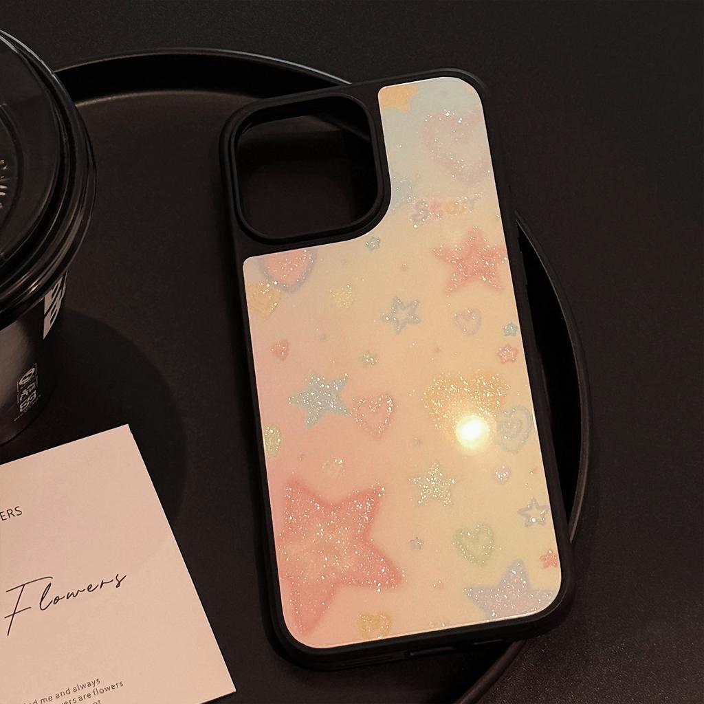 Liusha for Apple 17promax Mobile Phone Case for IPhone16 Fantasy Color Star 12 Acrylic