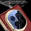 Leder Klapphülle für Huawei Mate X7 2026 Magnet Smart Touch View Aufwecken Schlafen Hochklappbarer Ständer für Kameralinse Originalhülle für MateX7