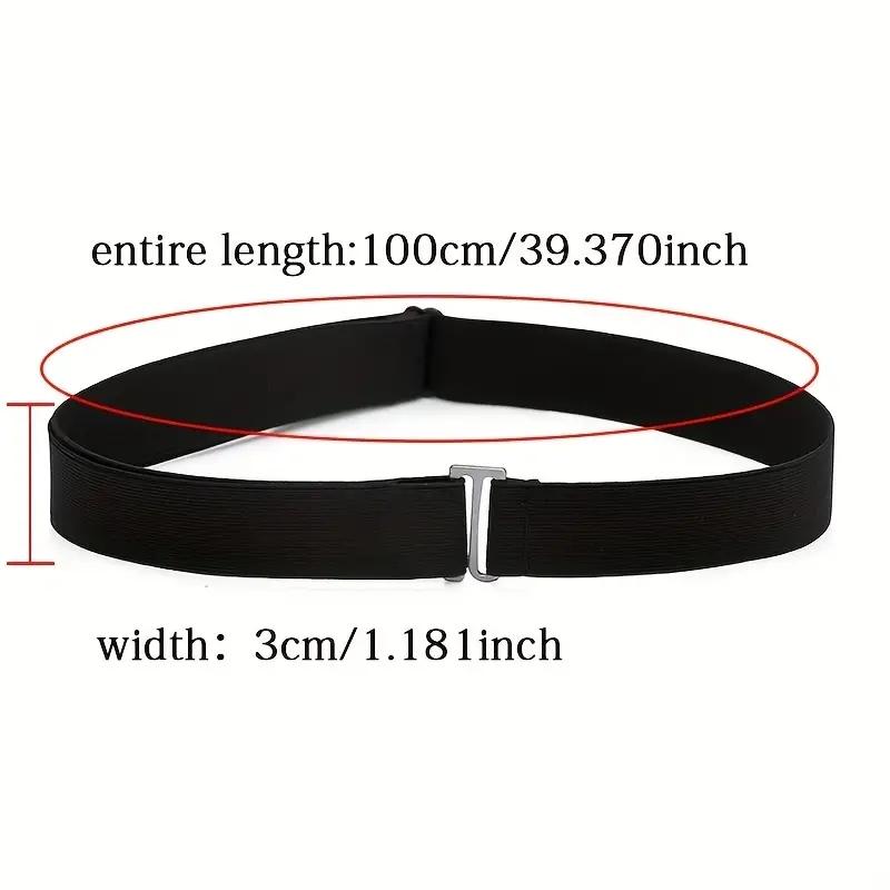 Adjustable Stretch Elastic Waist Band Invisible Belts Buckle-Free Belts for Women Men Jeans Pants Dress No Buckle Easy To Wear