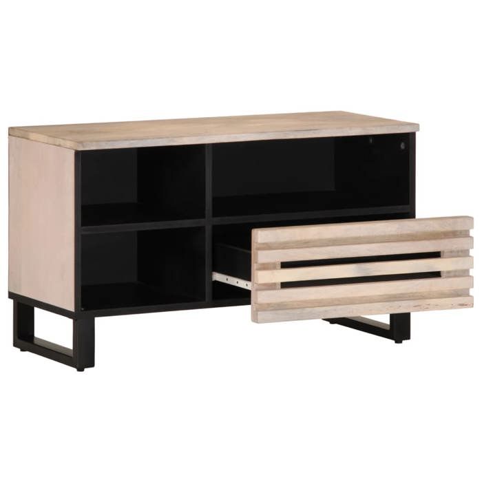 VidaXL Meuble TV 80x34x46 cm bois massif de manguier 377522