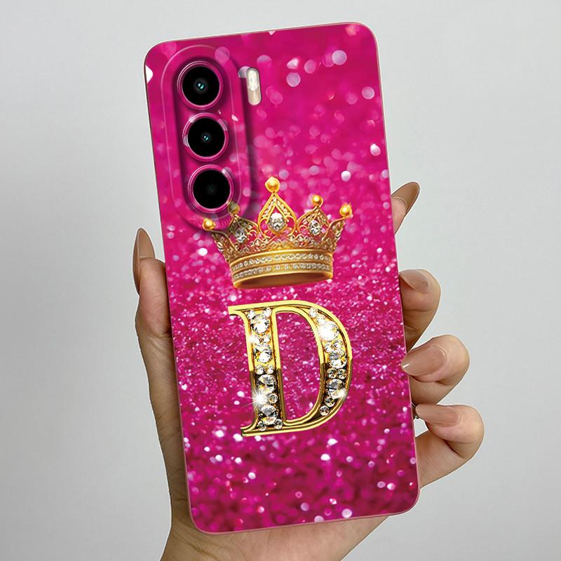 For Itel Power 70 P673L P70 Case Luxury Crown Letters Couple Soft Phone Cases For Itel Power70 P 70 Camera Protection Back Cover