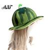 Eye-catching Themed Party Hat Watermelon Hat, Wide Brim Sun Visor for Costume Parties, Joyful Holiday Event Lightweight Elastic Unisex Headwear Summer