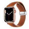 Crazy Horse Magnetic Buckle Women's Genuine Leather Watch Strap,For Apple Watch 42mm 44mm 45mm 49mm iWatch S10 46mm