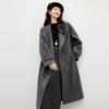 Qiushui Yiren Women's Double-Faced Wool Hooded Commuter Coat